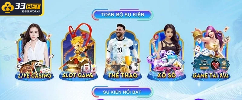 33BET là một thương hiệu giải trí trực tuyến nổi tiếng