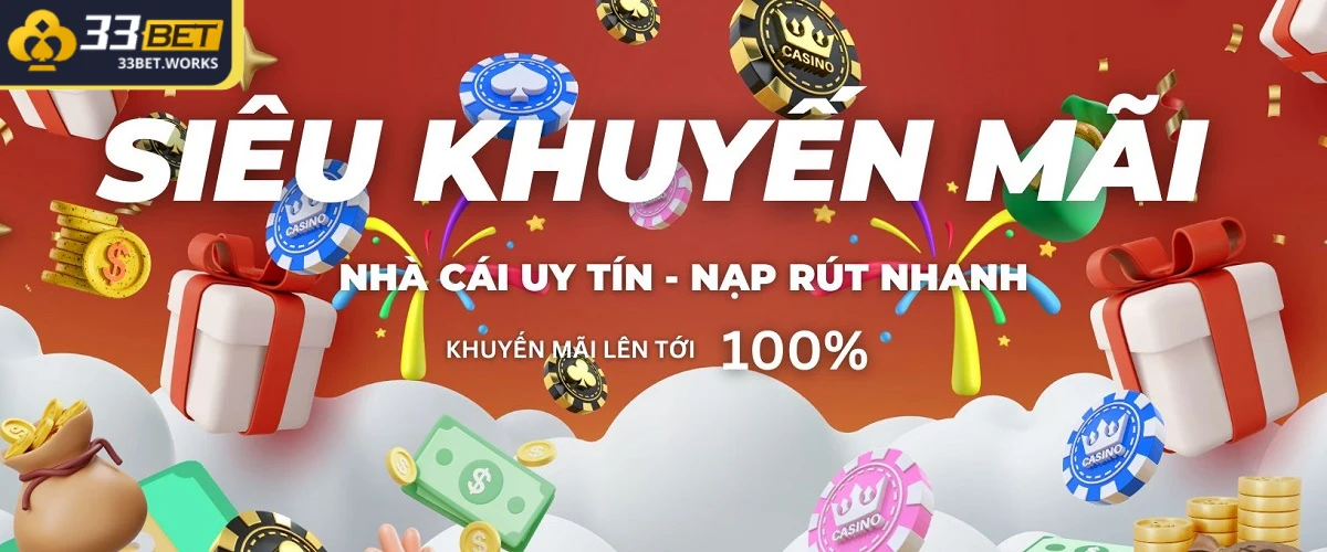 Khuyến Mãi 33BET - Cập Nhật Sự Kiện Hót Đang Diễn Ra 3 Khuyến mãi 33BET hoàn thành nhiệm vụ hàng ngày để nhận quà